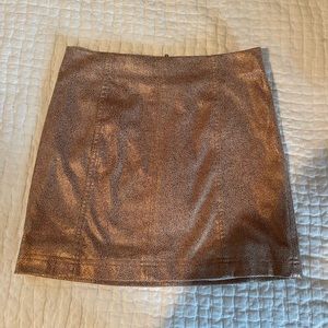 Free People semi-tight glitter skirt